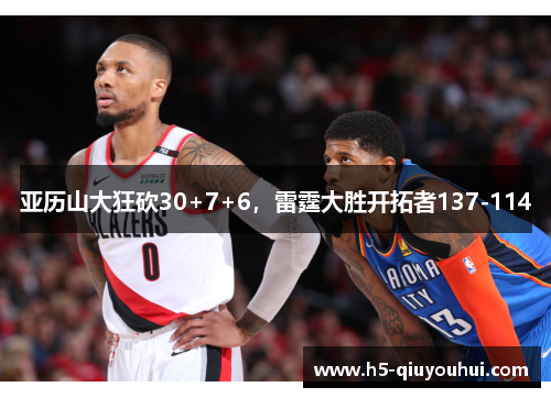 亚历山大狂砍30+7+6，雷霆大胜开拓者137-114